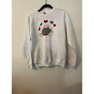 Vintage Seasonal Sweatshirt - Bunny with hearts